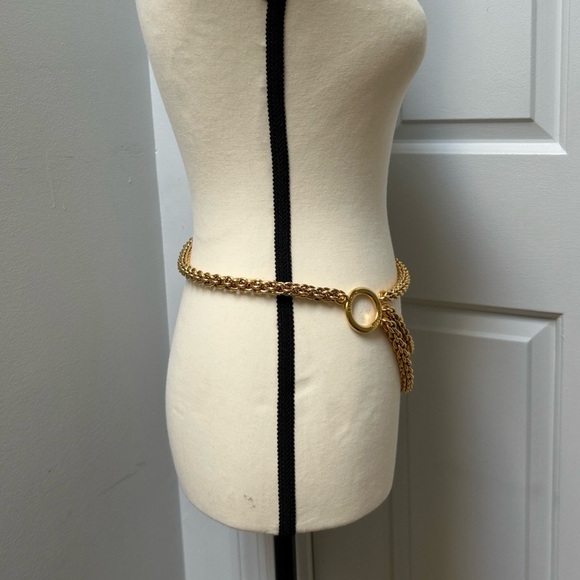 Paloma Picasso Three Tiered Heavy Gold Plated Chain Belt - Picture 6 of 8